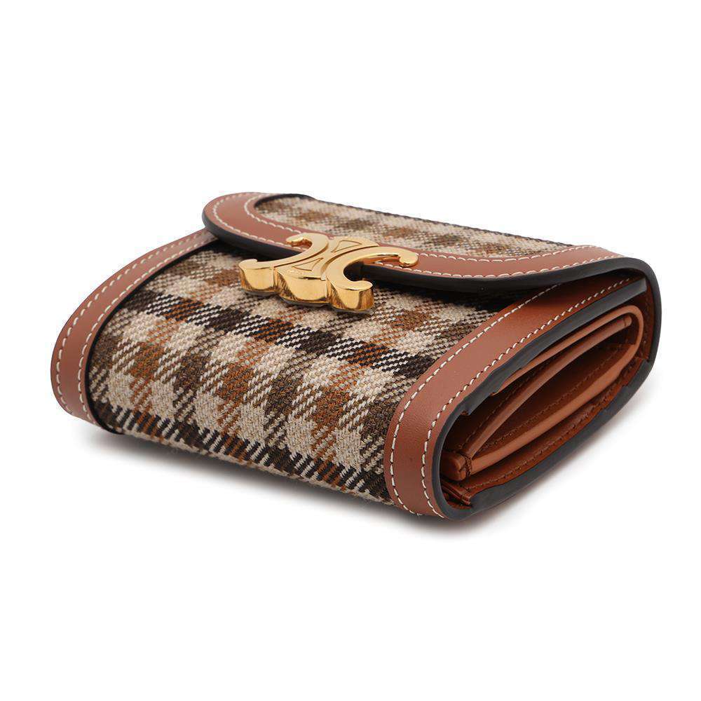 Celine Tri Wallet fold Flap Triomphe